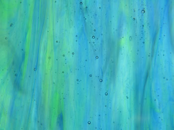Sea Glass   blue green streaky