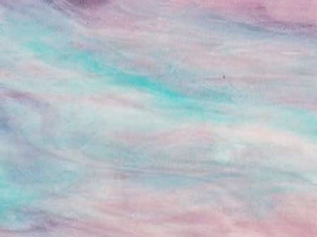 Iridised  Sky Blue Pink Opal Sea Glass