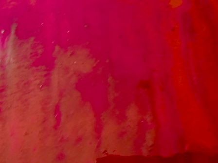 Cherry Red Wispy Iridised Sea Glass