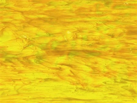 Iridised Yellow Wispy Sea Glass