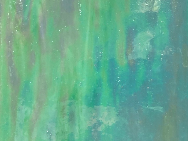 Iridised Opals Pastel Green Sea Glass