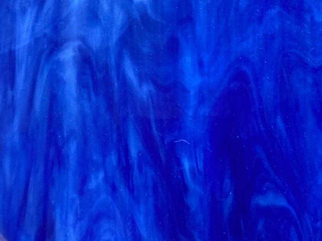 Cobalt Blue White Streaky Opal