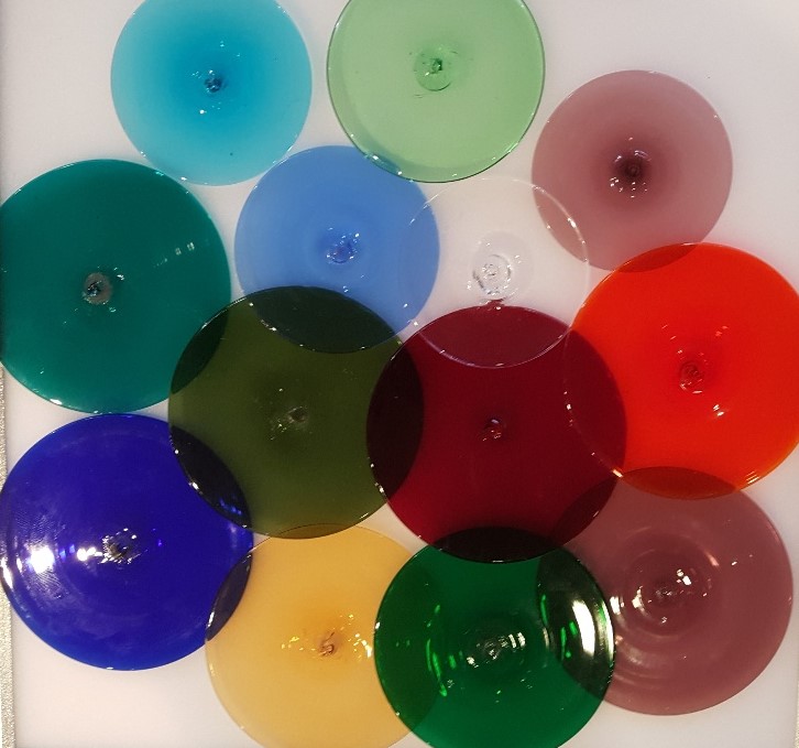 Hand made Glass Roundels