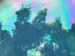 Iridised Teal Green Sea Glass